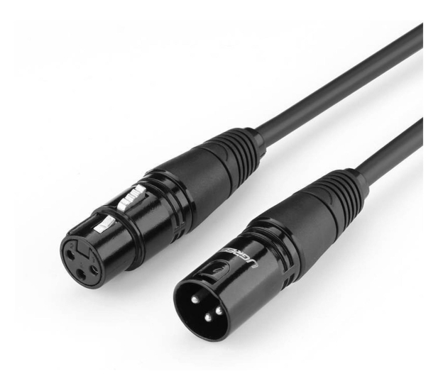 UGREEN Kabel XLR żeński do XLR męski 20710B - 2m czarny - 1489188 - zdjęcie